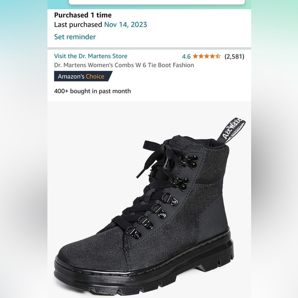 • Dr. Martens Women’s Boot • - Picture 6 of 6
